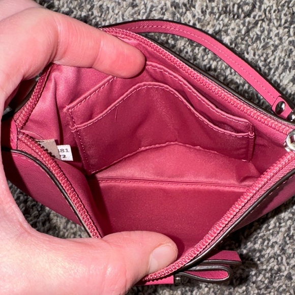 Coach Pink Bow Wristlet - Picture 4 of 4